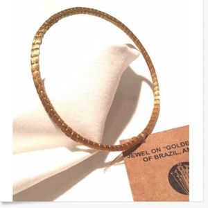 "Golden Grass" Art da Terra Skinny Bangle